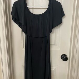 BP off-shoulder black jersey casual dress, size small